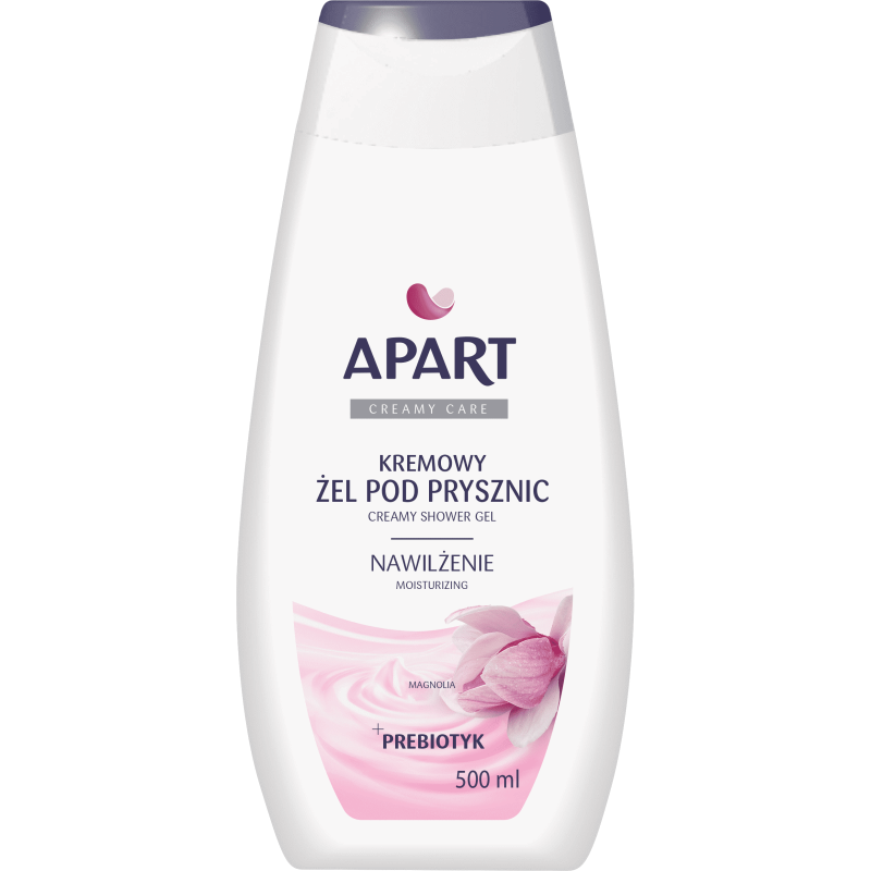 APART Kremowy żel pod prysznic PREBIOTYK+ MAGNOLIA, 500 ml