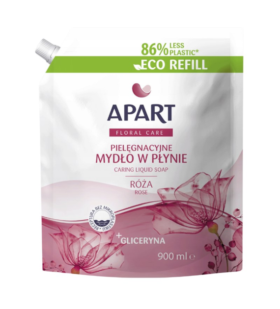 APART NATURAL Mydło w płynie BIAŁA RÓŻA I ORCHIDEA, 900 ml