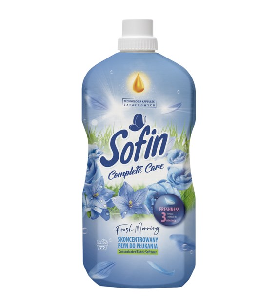 SOFIN COMPLETE CARE & FRESHNESS Skoncentrowany płyn do płukania FRESH MORNING, 1,8 L