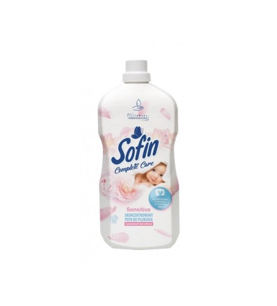 SOFIN COMPLETE CARE & FRESHNESS Skoncentrowany płyn do płukania SENSITIVE, 1,8 L