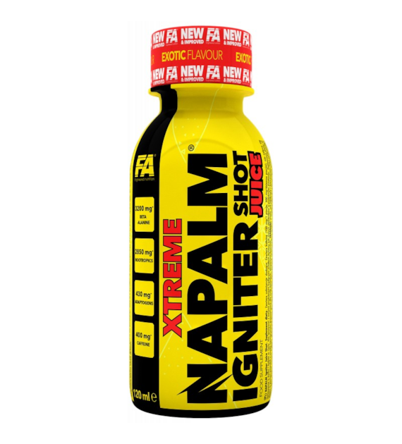 Shot Przedtreningowy Wieloskładnikowy XTREME Napalm Igniter shot EXOTIC FRUIT / 120 nl