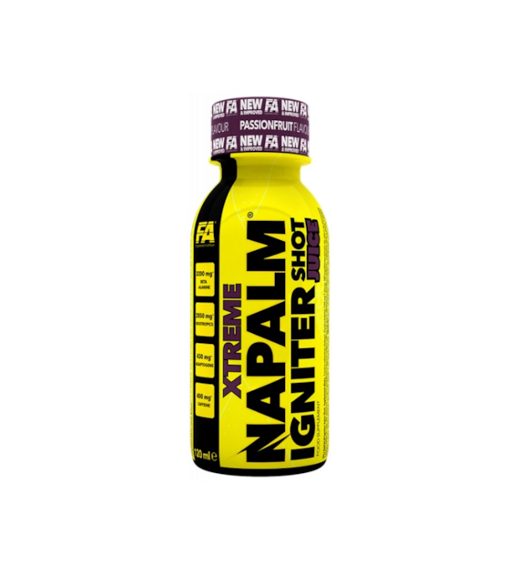 Shot Przedtreningowy Wieloskładnikowy XTREME Napalm Igniter shot PASSION FRUIT / 120 nl