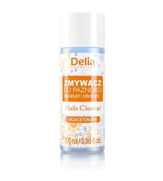 DELIA -   Nails  Cleanup ACETONE FREE - zmywacz d/paz butelka 100ml