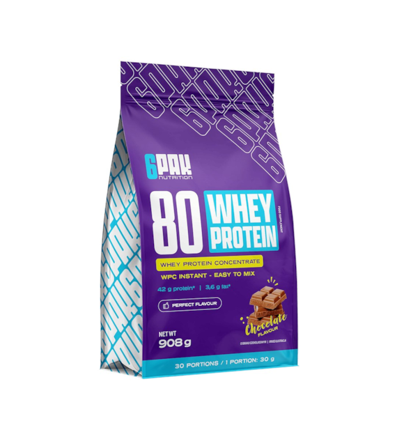 6PAK 80 WHEY PROTEIN  908g CZEKOLADA