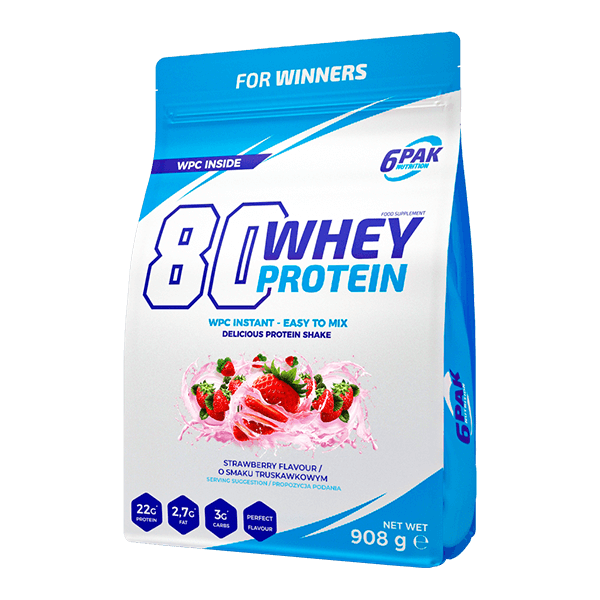 6PAK 80 WHEY PROTEIN  908g TRUSKAWKA
