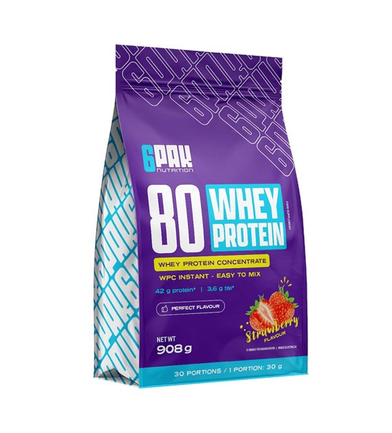 6PAK 80 WHEY PROTEIN  908g TRUSKAWKA