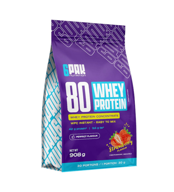 6PAK 80 WHEY PROTEIN  908g TRUSKAWKA