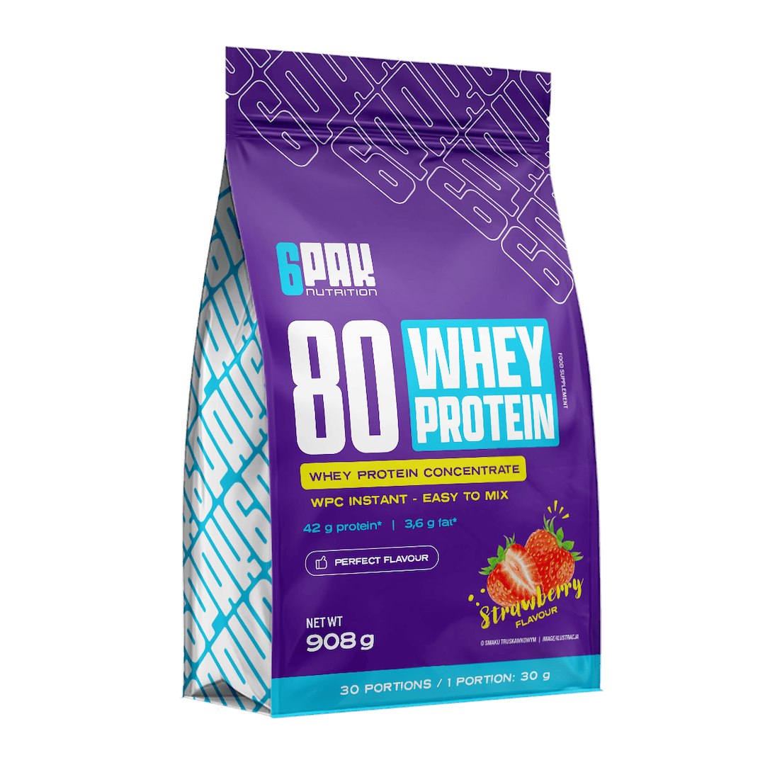6PAK 80 WHEY PROTEIN  908g TRUSKAWKA