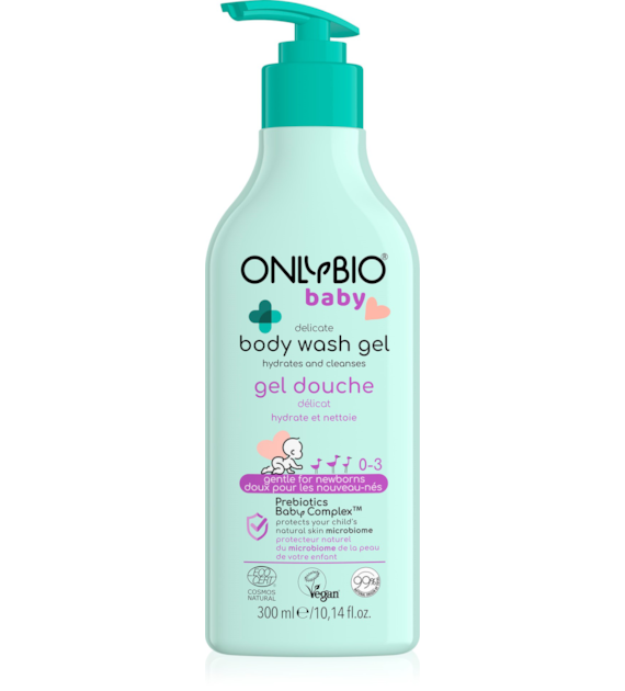 OnlyBio delikatny żel do mycia ciała dla niemowląt - już od 1. dnia życia 300 ml