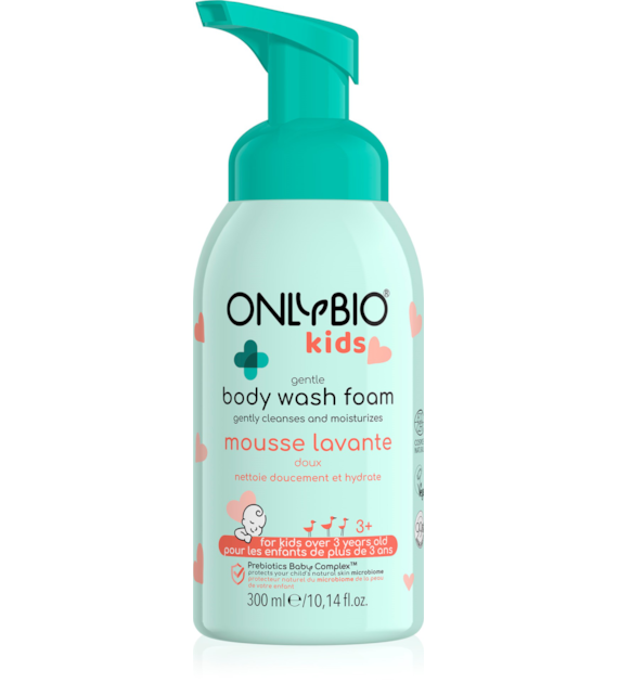 OnlyBio delikatna pianka do mycia ciała dla dzieci 300 ml