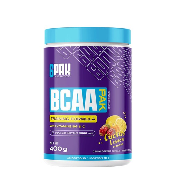6PAK BCAA PAK 400g  Cactus-Lemon