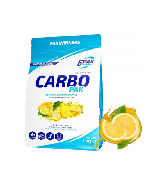 6PAK CARBO PAK 1000g LEMON