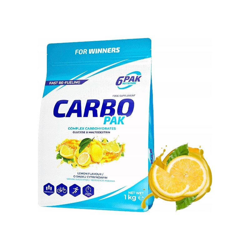 6PAK CARBO PAK 1000g LEMON
