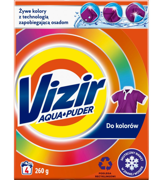 VIZIR PROSZEK DO PRANIA 4P 275G KOLOR
