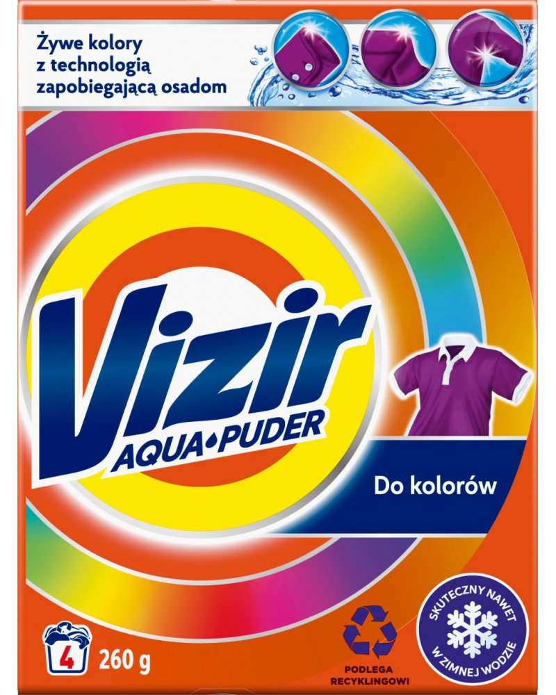 VIZIR PROSZEK DO PRANIA 4P 275G KOLOR