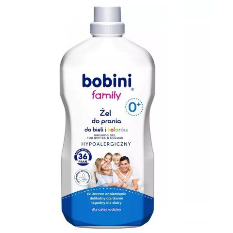 BOBINI Family Żel do prania do bieli i kolorów / 1,8 l UWAGA !!! DATA WAŻNOŚCI DO : 19 MAJ 2025