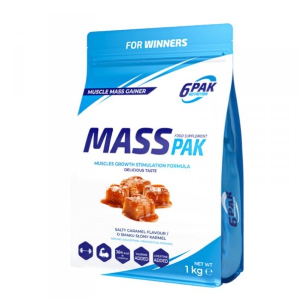 6PAK MASS PAK SŁONY KARMEL / 1 kg