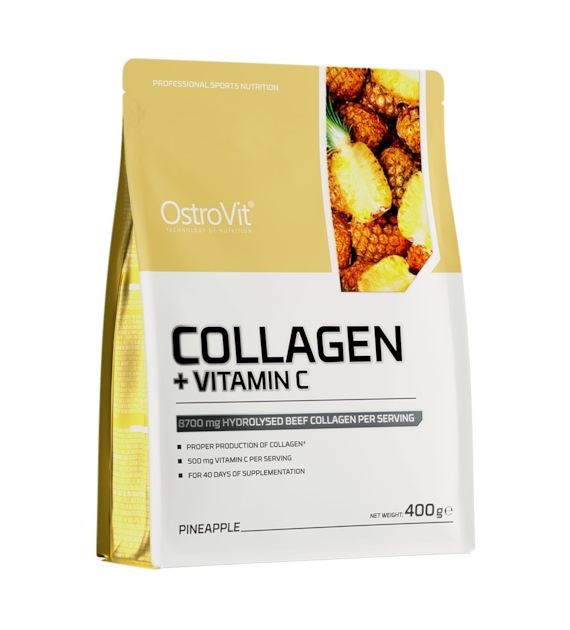 OstroVit Kolagen + Witamina C 400 g ananas