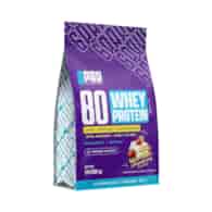 6PAK 80 WHEY PROTEIN  908g BIAŁA CZEKOLADA Z TRUSKAWKĄ