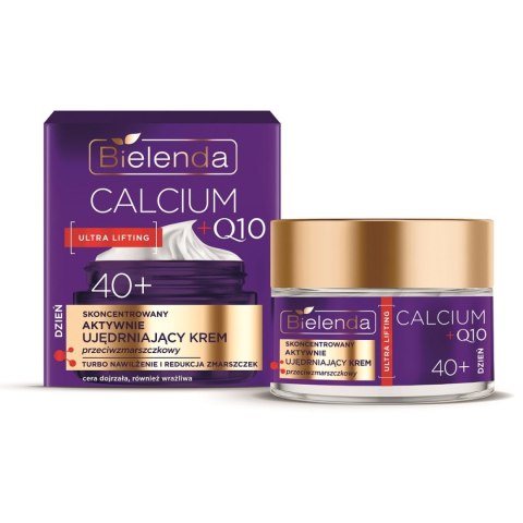 BIELENDA - CALCIUM + Q10 Skoncentrowany aktywnie ujędrniający krem przeciwzmarszczkowy na dzień 40+, 50 ml