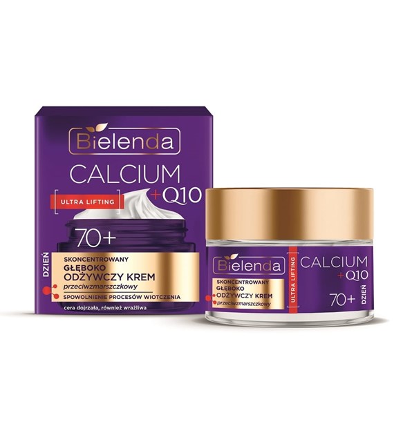 BIELENDA CALCIUM+Q10 70+ KREM DO TWARZY 50ML GŁĘBOKO ODŻYWCZY PRZECIWZMARSZCZKOWY