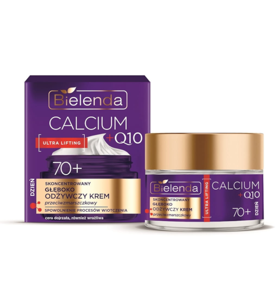 CALCIUM + Q10 Skoncentrowany głęboko odżywczy krem przeciwzmarszczkowy na dzień 70+, 50 ml
