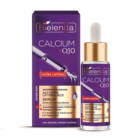 BIELENDA - CALCIUM + Q10 Skoncentrowane aktywnie liftingujące serum przeciwzmarszczkowe dzień/ noc, 30 ml