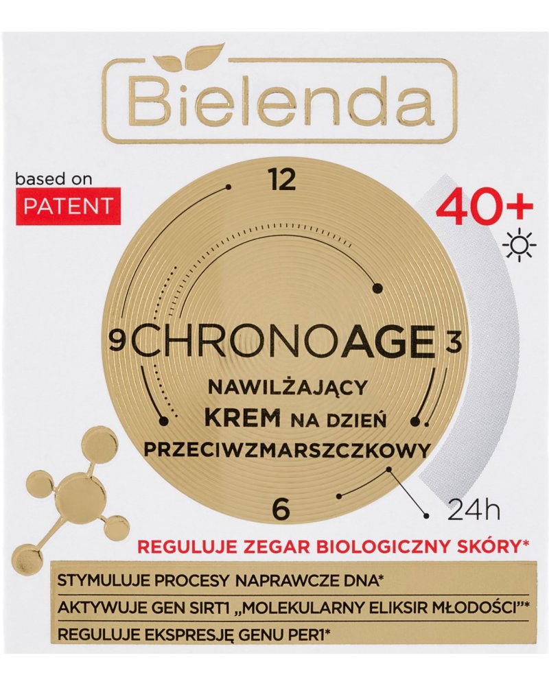 BIELENDA - CHRONO AGE 24 H Nawilżający krem przeciwzmarszczkowy 40+ na dzień 50 ml