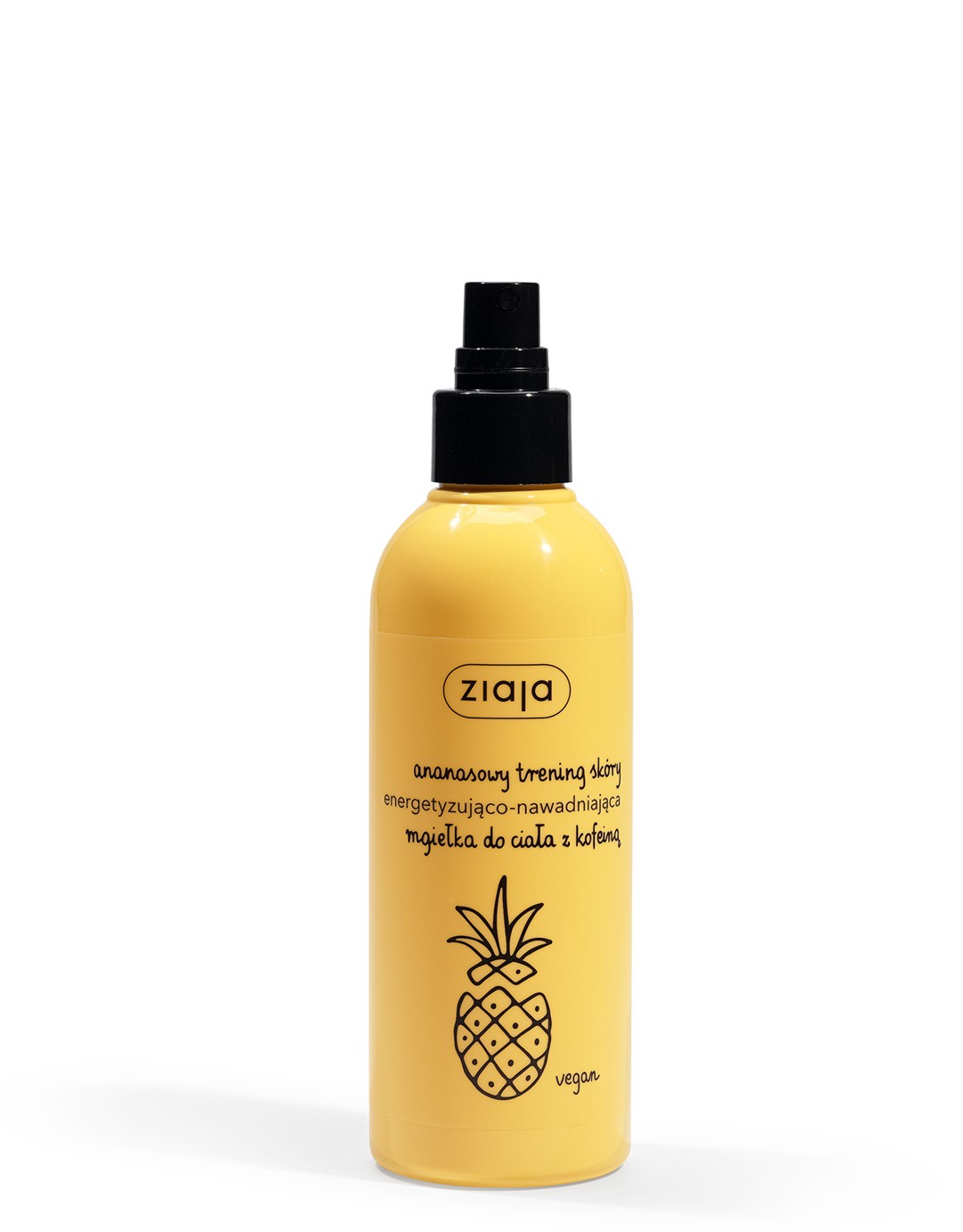 ANANASOWA ENERGETYZUJĄCO - NAWADNIAJĄCA MGIEŁKA DO CIAŁA Z KOFEINĄ  200 ml