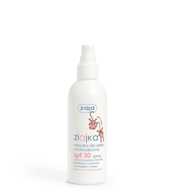 ZIAJKA MLECZKO DLA DZIECI WODOODPORNE SPF30/SPRAY 170 ml