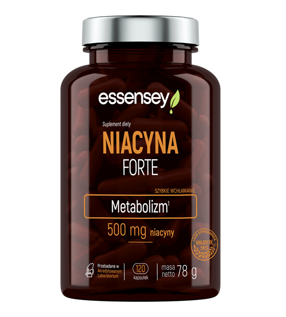 ESSENSEY NIACYNA FORTE 120cap UWAGA !!! DATA WAŻNOŚCI DO : CZERWIEC 2025