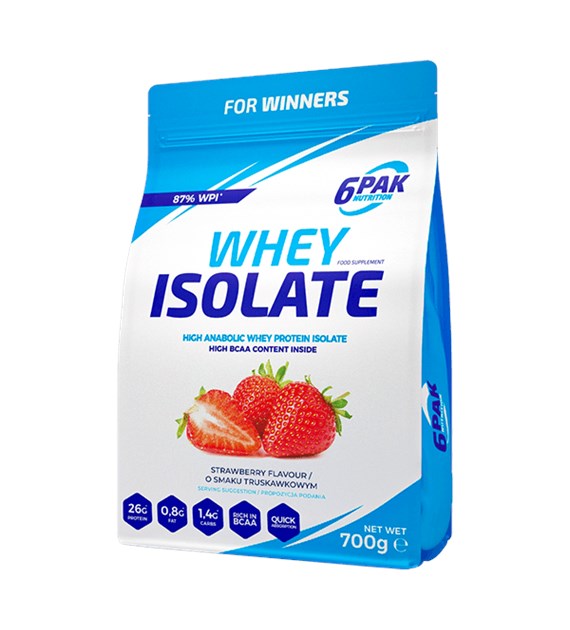 6PAK WHEY ISOLATE 700g STRAWBERRY