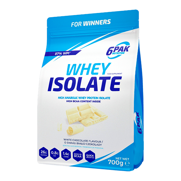 6PAK WHEY ISOLATE 700g WHITE CHOCOLATE