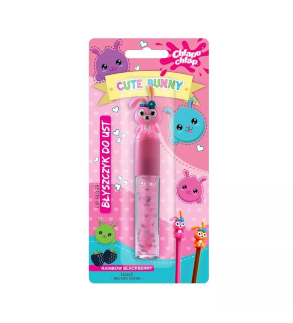 Chlapu Chlap Cute Bunny Błyszczyk do ust Tęczowa Jeżyna 7 ml