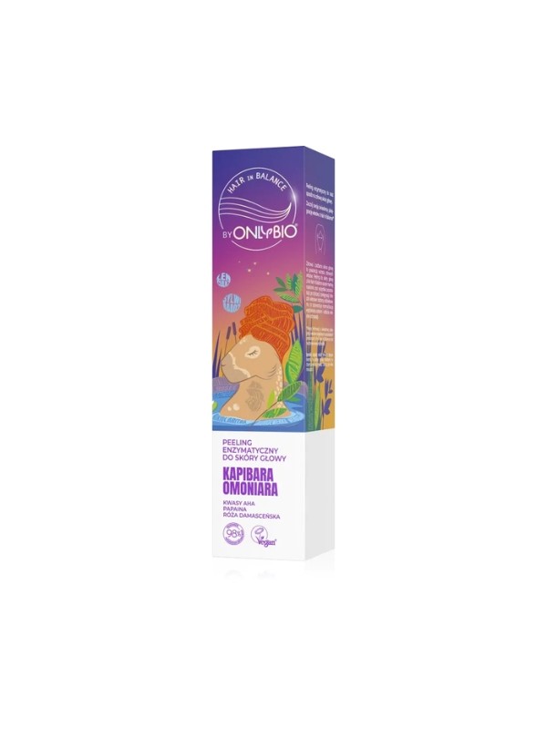 ONLYBIO Hair in Balance By ONLYBIO Kapibara OMOniara Peeling enzymatyczny do skóry głowy 125 ml - SUPER CENA!