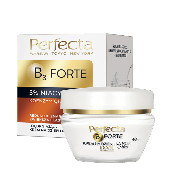 B3 FORTE 40+ KREM DO TWARZY 50ML REDUKUJE ZMARSZCZKI ZWIĘKSZA ELASTYCZNOŚĆ
