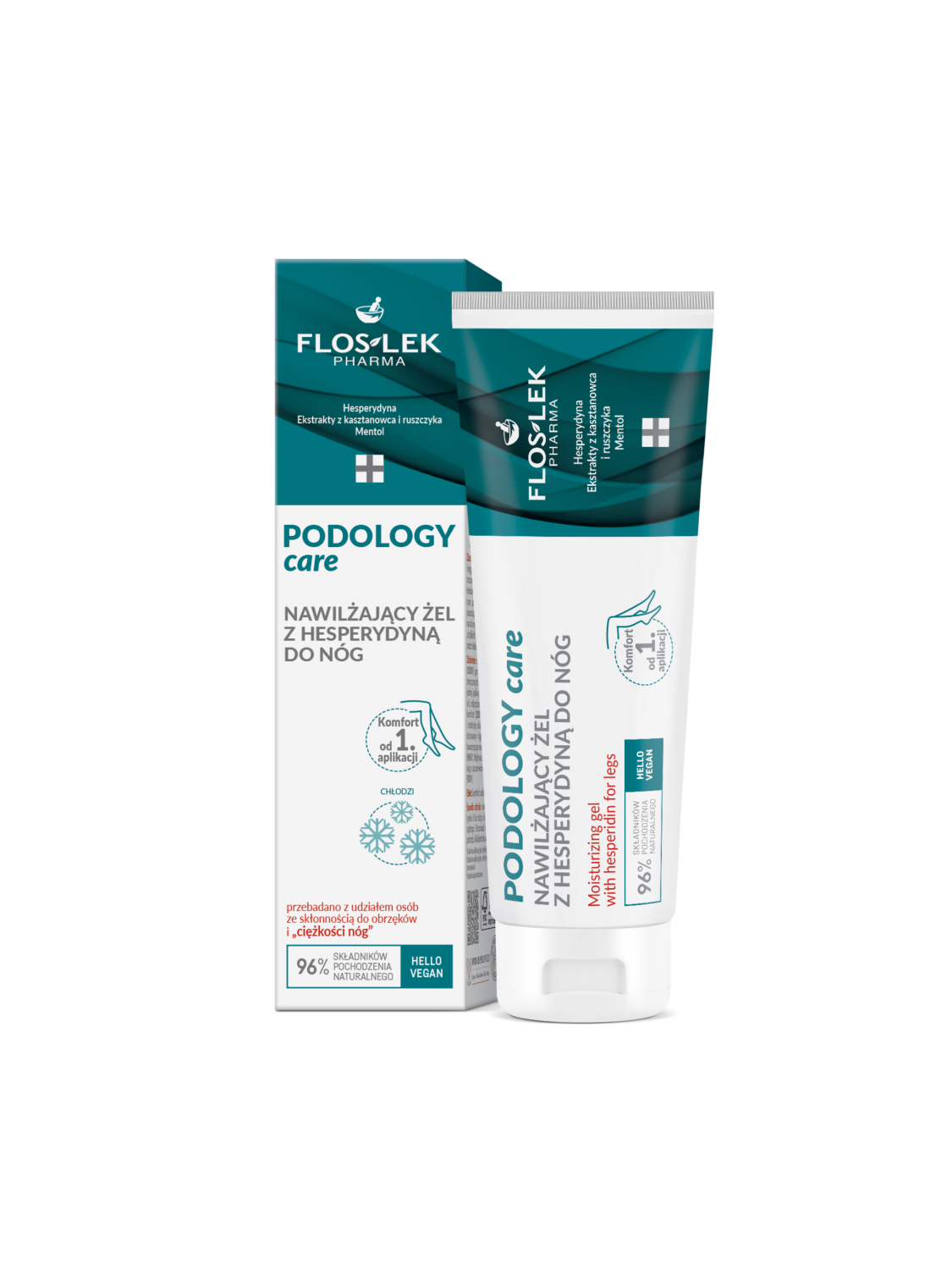 PODOLOGY CARE Nawilżający żel z hesperydyną do nóg 80g  PL/GB