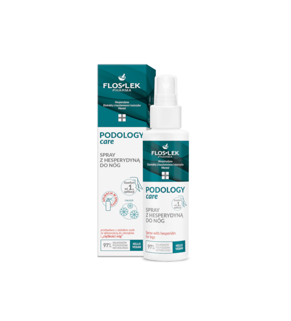 PODOLOGY CARE Spray z hesperydyną do nóg 100ml   PL/GB