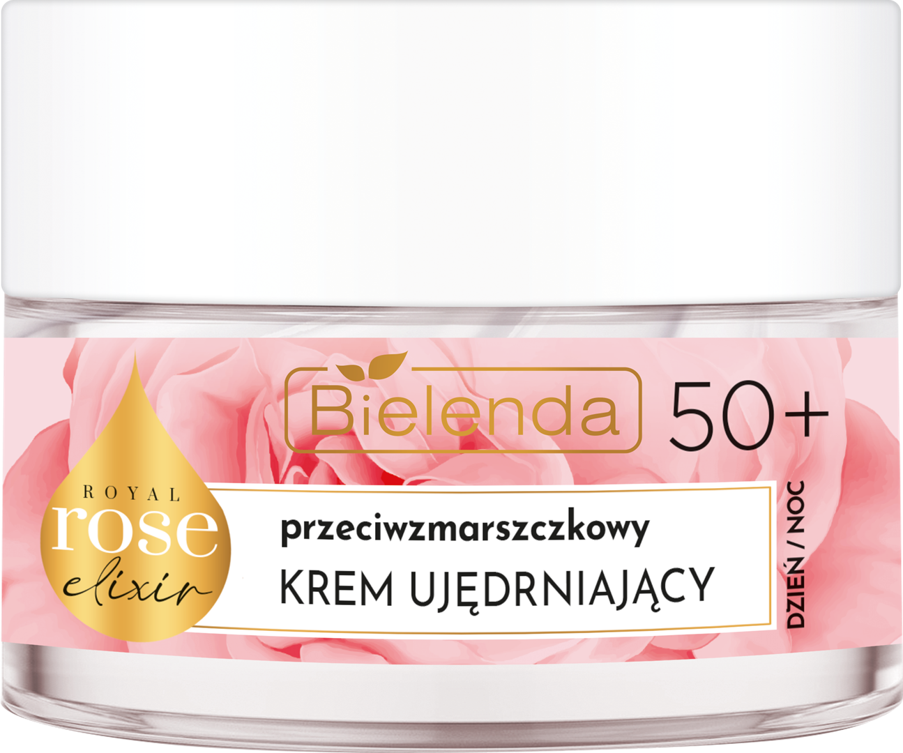 BIELENDA - ROYAL ROSE ELIXIR Przeciwzmarszczkowy krem ujędrniający 50+, dzień/ noc, 50 ml