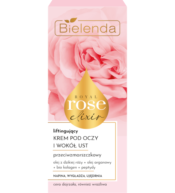 ROYAL ROSE ELIXIR Przeciwzmarszczkowy krem liftingujący pod oczy i wokół ust, 15 ml
