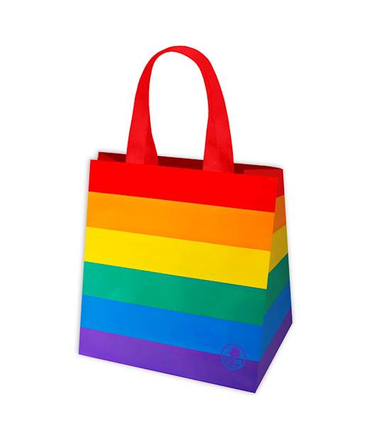 GAM Torba ekologiczna KOLOROWE PASKI  rozmiar 34x34x22 /minimum 25 sztuk/