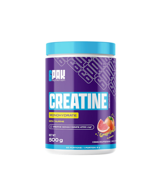 6PAK CREATINE MONOHYDRATE GRAPEFRUIT 500g
