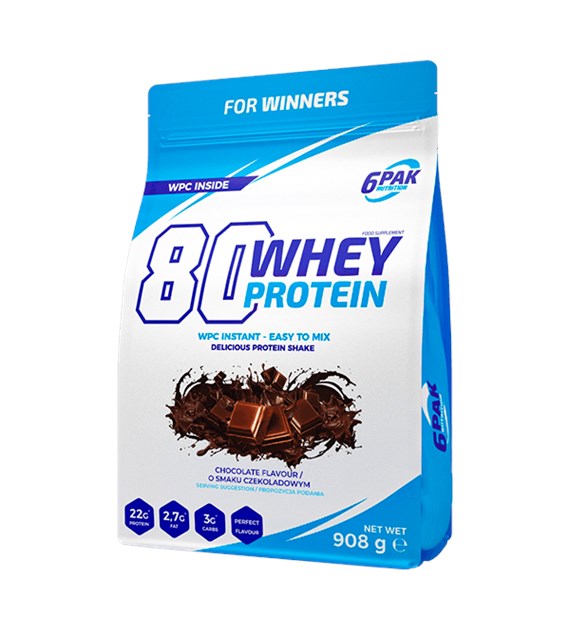 6PAK 80 WHEY PROTEIN  908g BANAN
