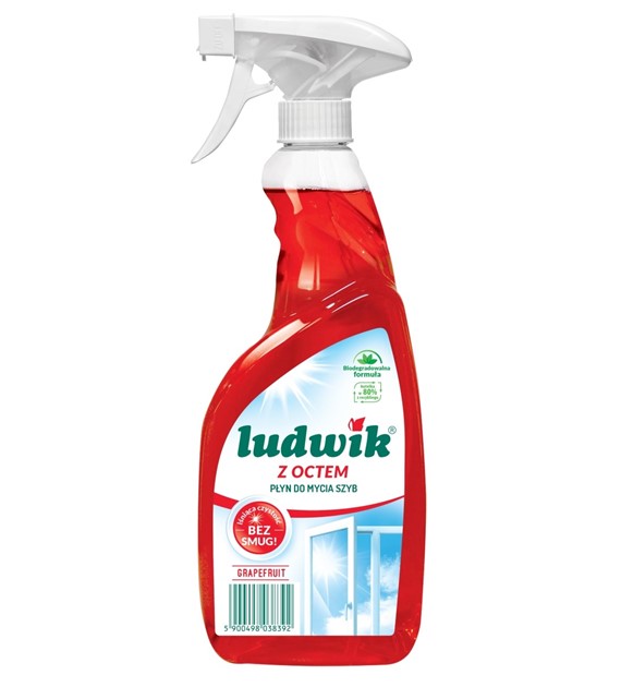 LUDWIK Spray do szyb z octem / 600ml