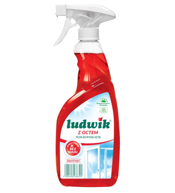 LUDWIK Spray do szyb z octem - Grapefruit / 600ml