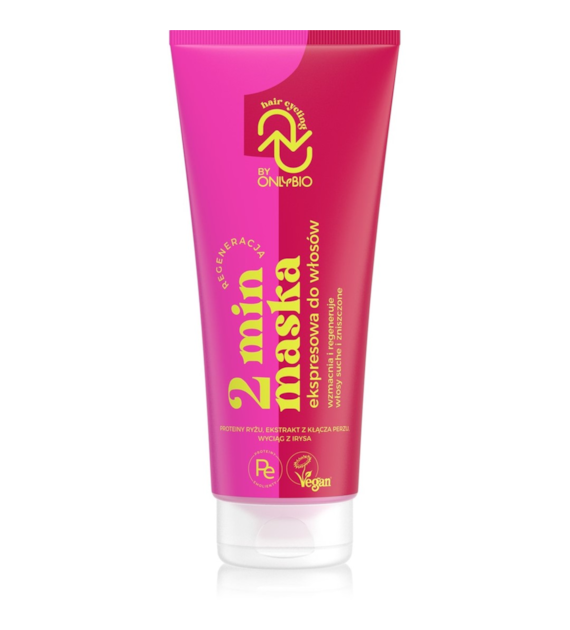OnlyBio Hair Cycling REGENERACJA 2 min maska ekspresowa do włosów 200ml   -  PROMOCJA