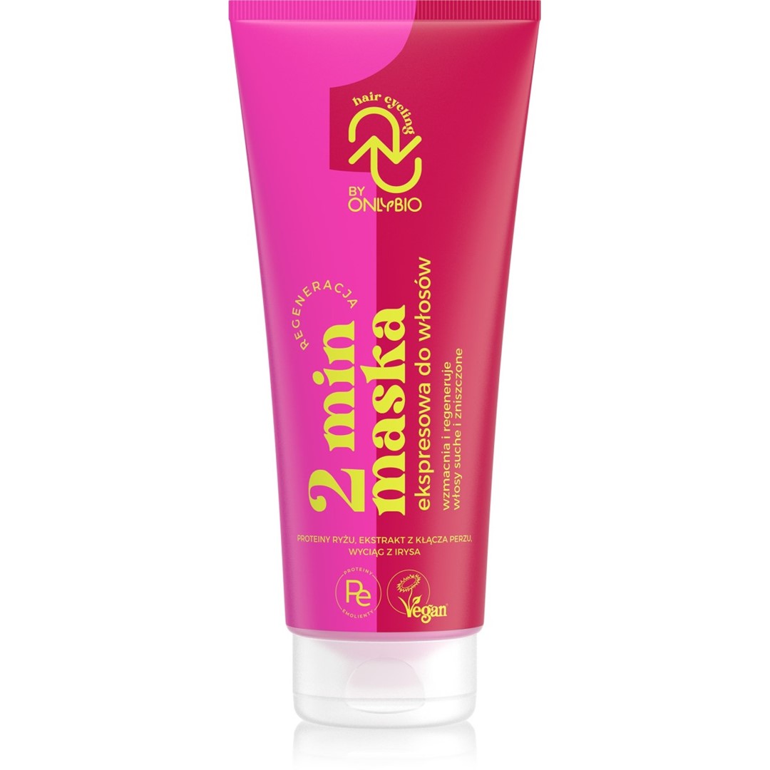 ONLYBIO  HAIR in Cycling  REGENERACJA 2 min maska ekspresowa do włosów 200ml