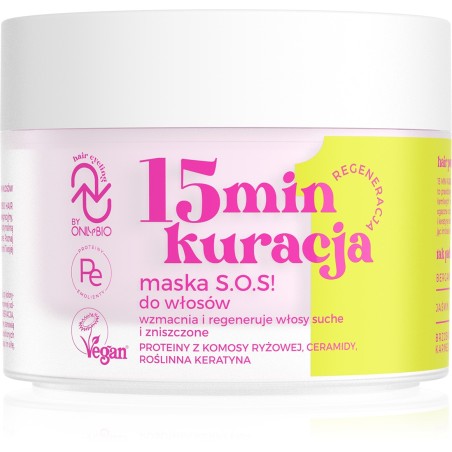 ONLYBIO  HAIR in Cycling  REGENERACJA 15 min kuracja maska S.O.S! do włosów 280ml