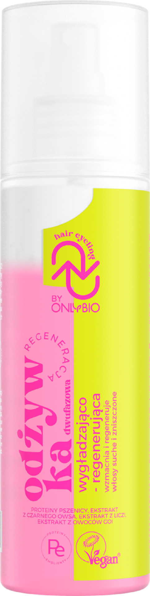 ONLYBIO  HAIR in Cycling  REGENERACJA Odżywka dwufazowa wygładzająco-regenerująca 200ml