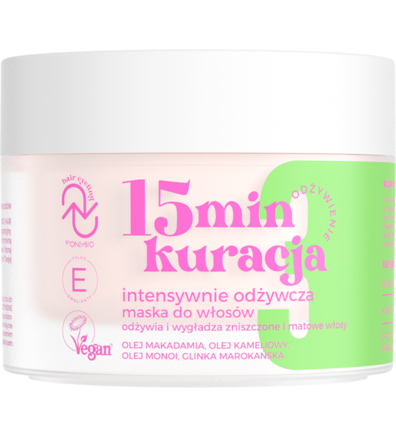 OnlyBio Hair Cycling ODŻYWIENIE 15 min kuracja intensywnie odżywcza maska do włosów 280ml   -  PROMOCJA